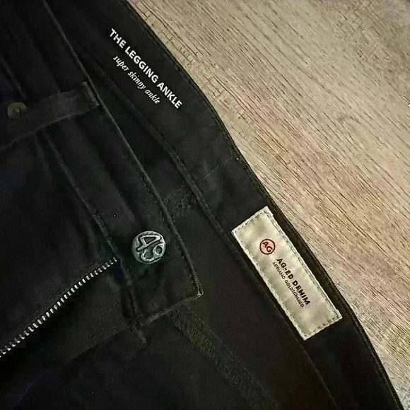 AG-ED Denim Adriano Goldschmied The Legging Ankle Super Skinny Ankle Black - Picture 2 of 6